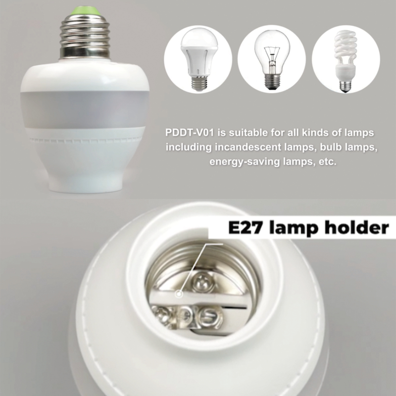 PDLux PDDT V01 5,8 GHz mikrolaineandur E27 lambihoidja